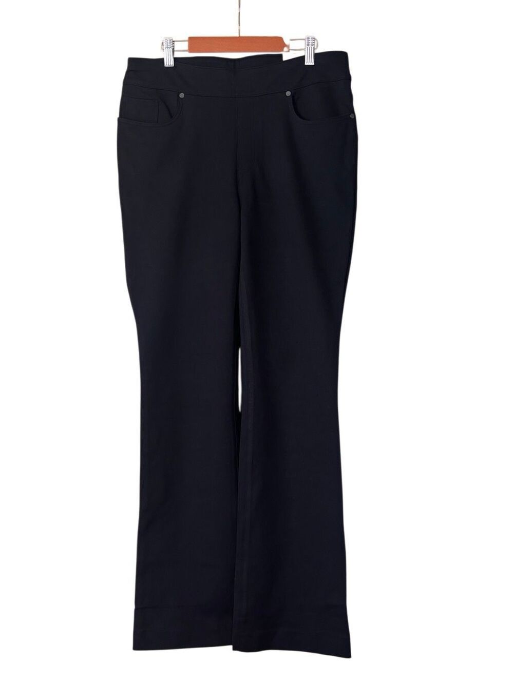 Chico’s ponte bootcut‎ pull on pants black new